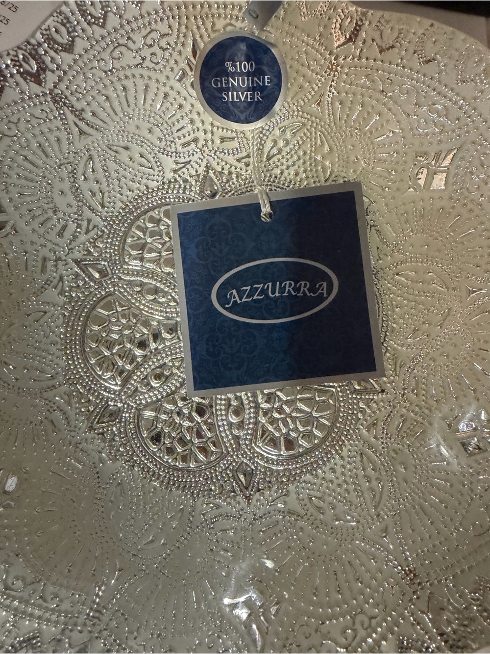 Azzurra silver decorative bowl - Picture 3 of 7